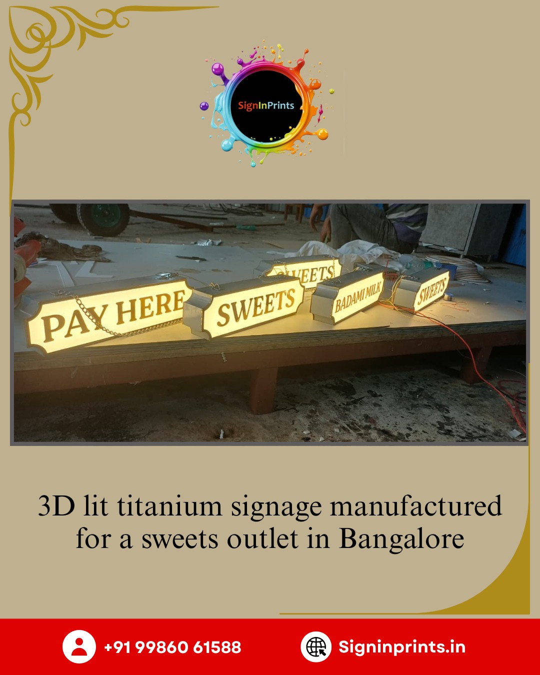 Large format printing in Sampigehalli