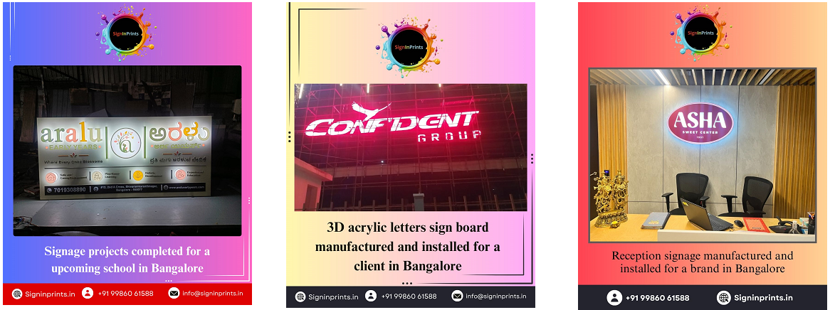 Sign Board Manufacturers in Bangalore