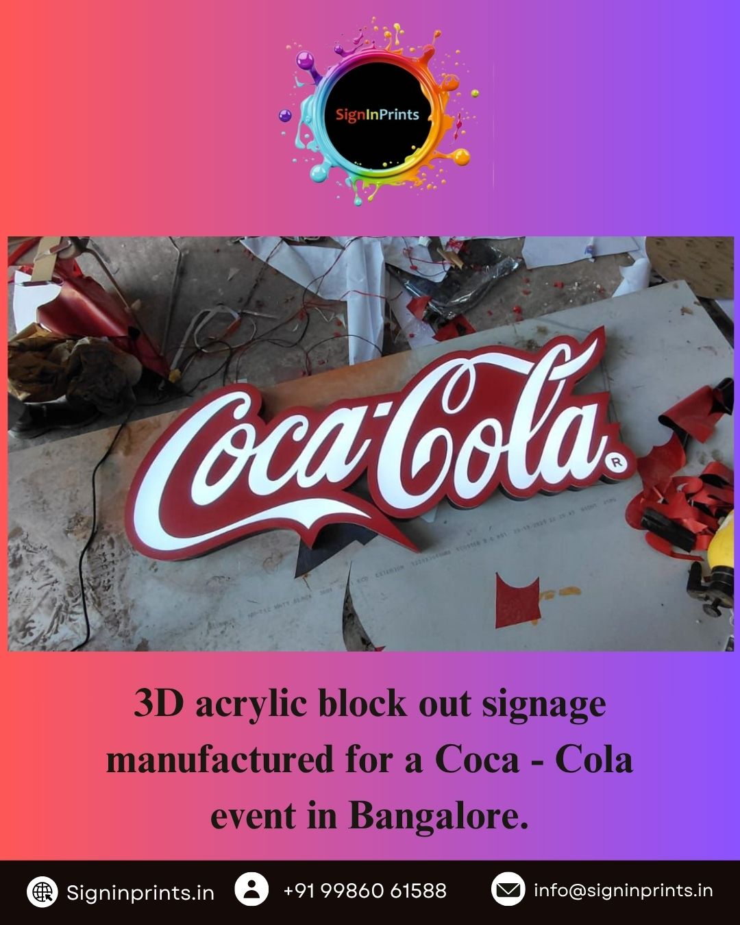 High Quality Acrylic Sign Board Manufacturers in Bangalore