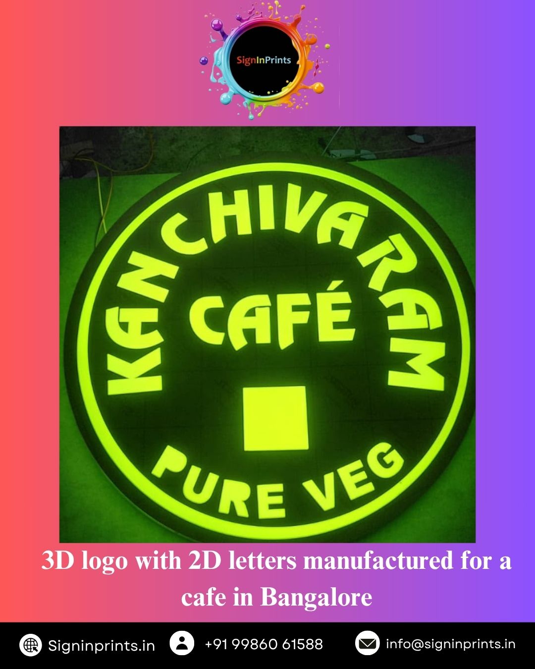 Backlit UV Lit Box Signage Manufacturer Near Me
